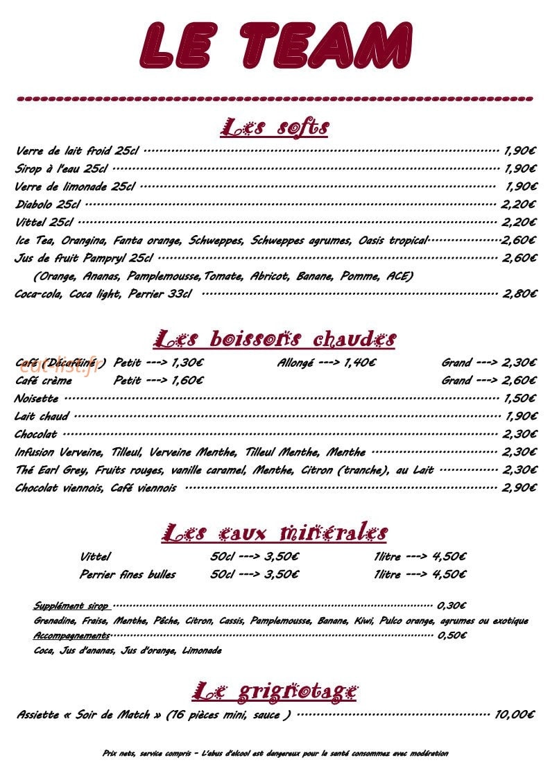 Le team — carte page 3