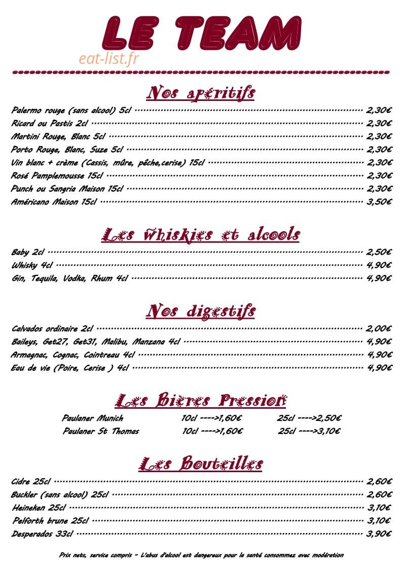 Le team — carte page 2