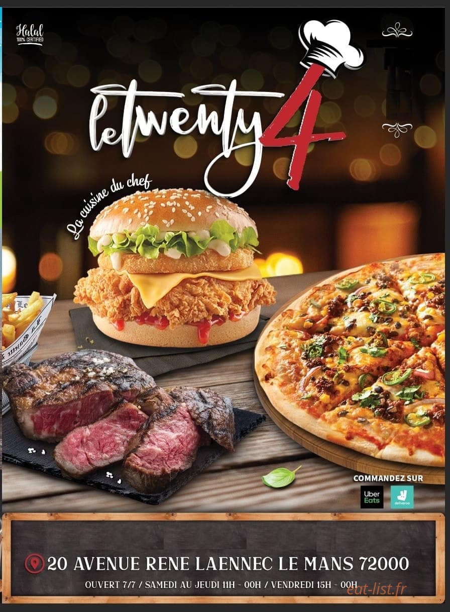 Le twenty4 — carte page 1