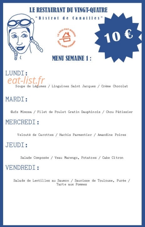 Le Vingt Quatre — carte page 1
