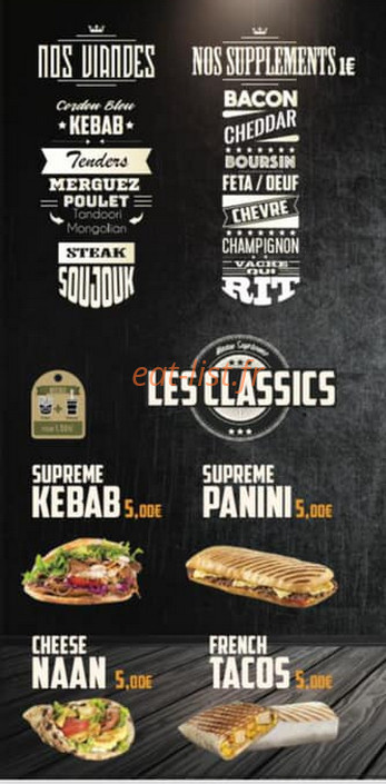 Naan supreme — carte page 4