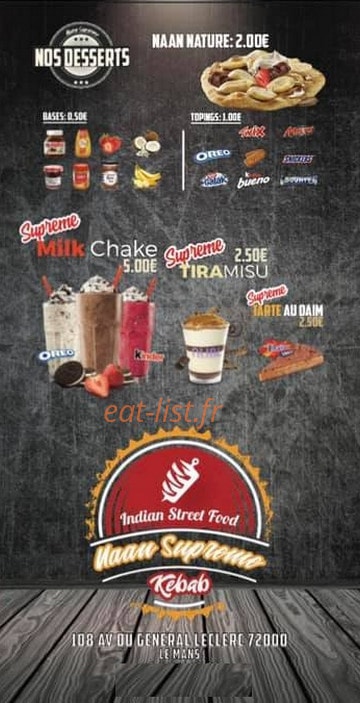 Naan supreme — carte page 6