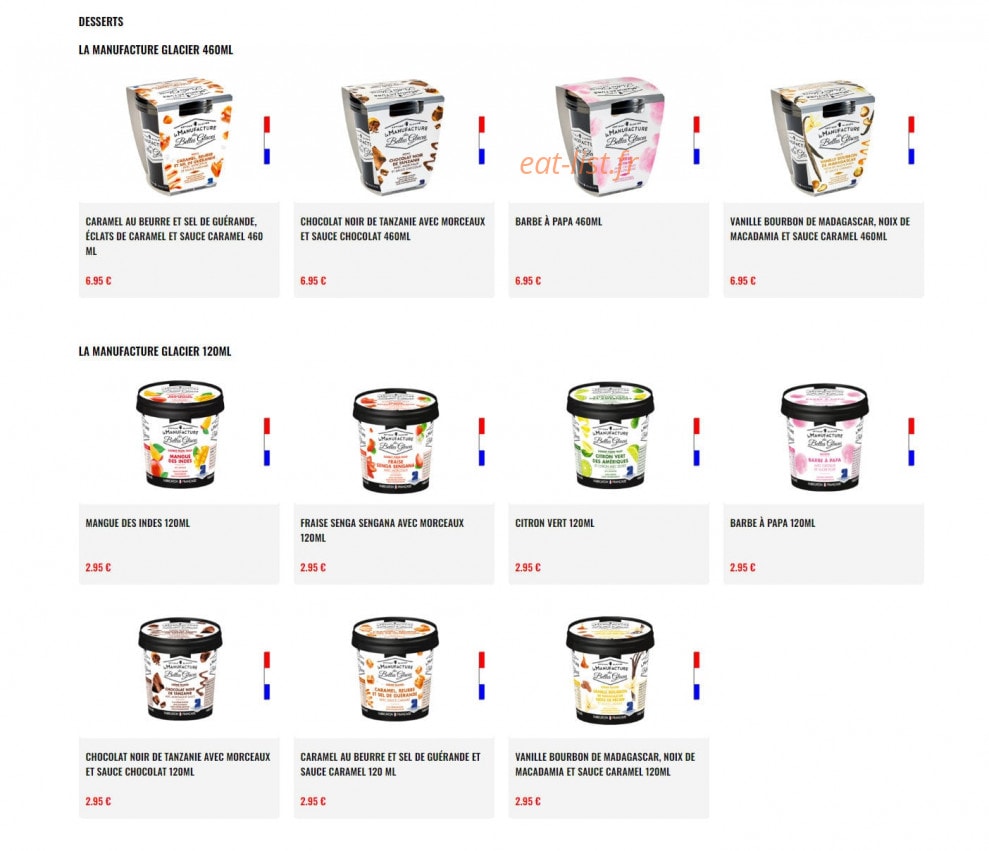 Original Burger Store — carte page 7