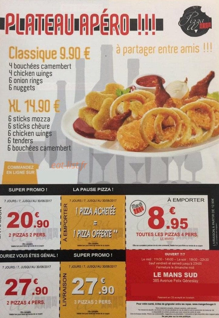 Pizza N Co — carte page 3