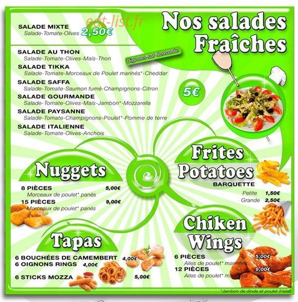 Saffa Pizza — carte page 5