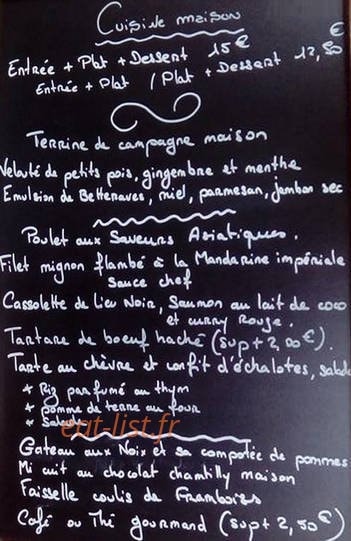 Savourez — carte page 1