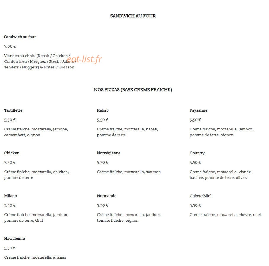 Star-food — carte page 4