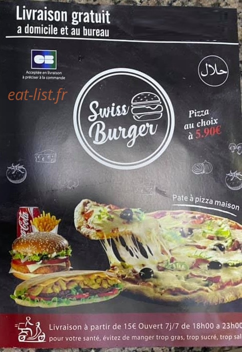Swiss Burger — carte page 1