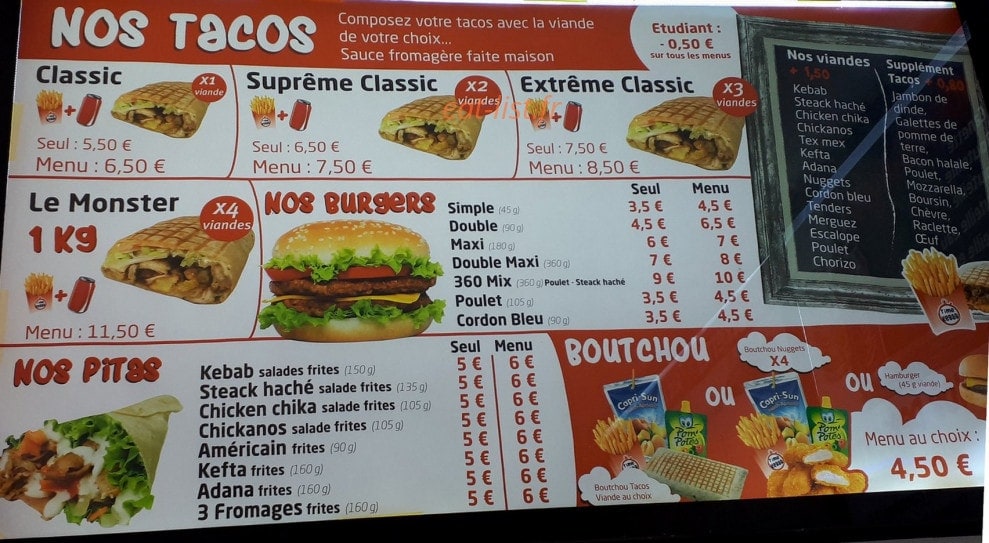 Time Kebab — carte page 4