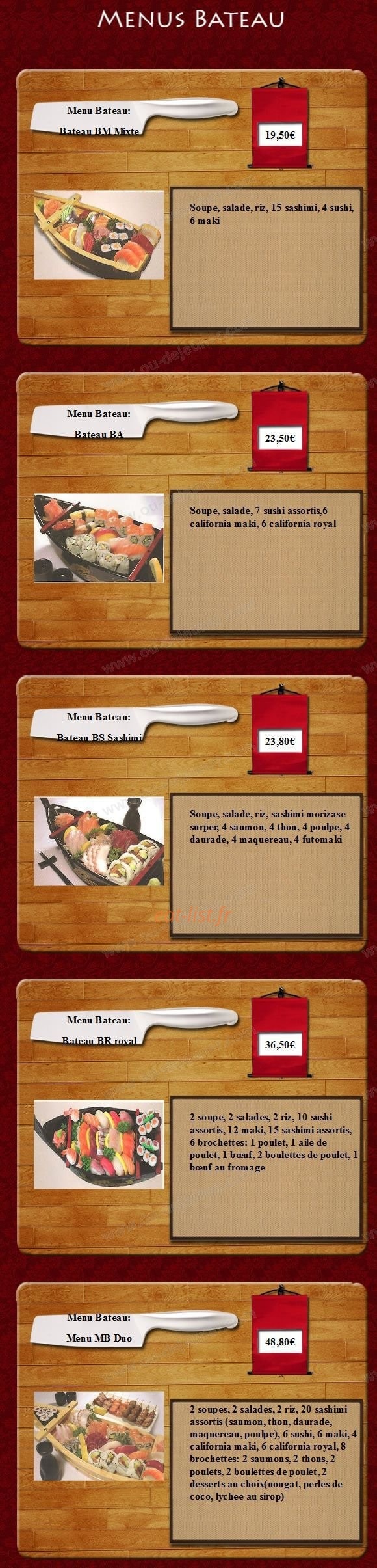Tokyo Sushi — carte page 6