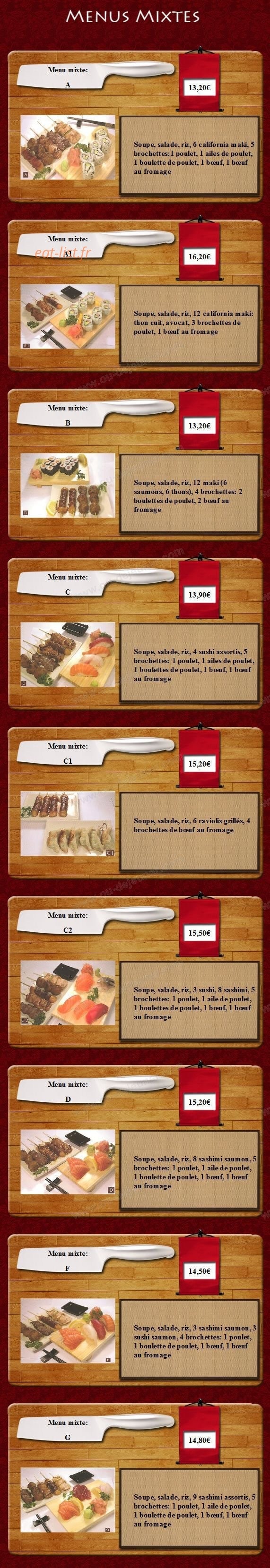 Tokyo Sushi — carte page 5
