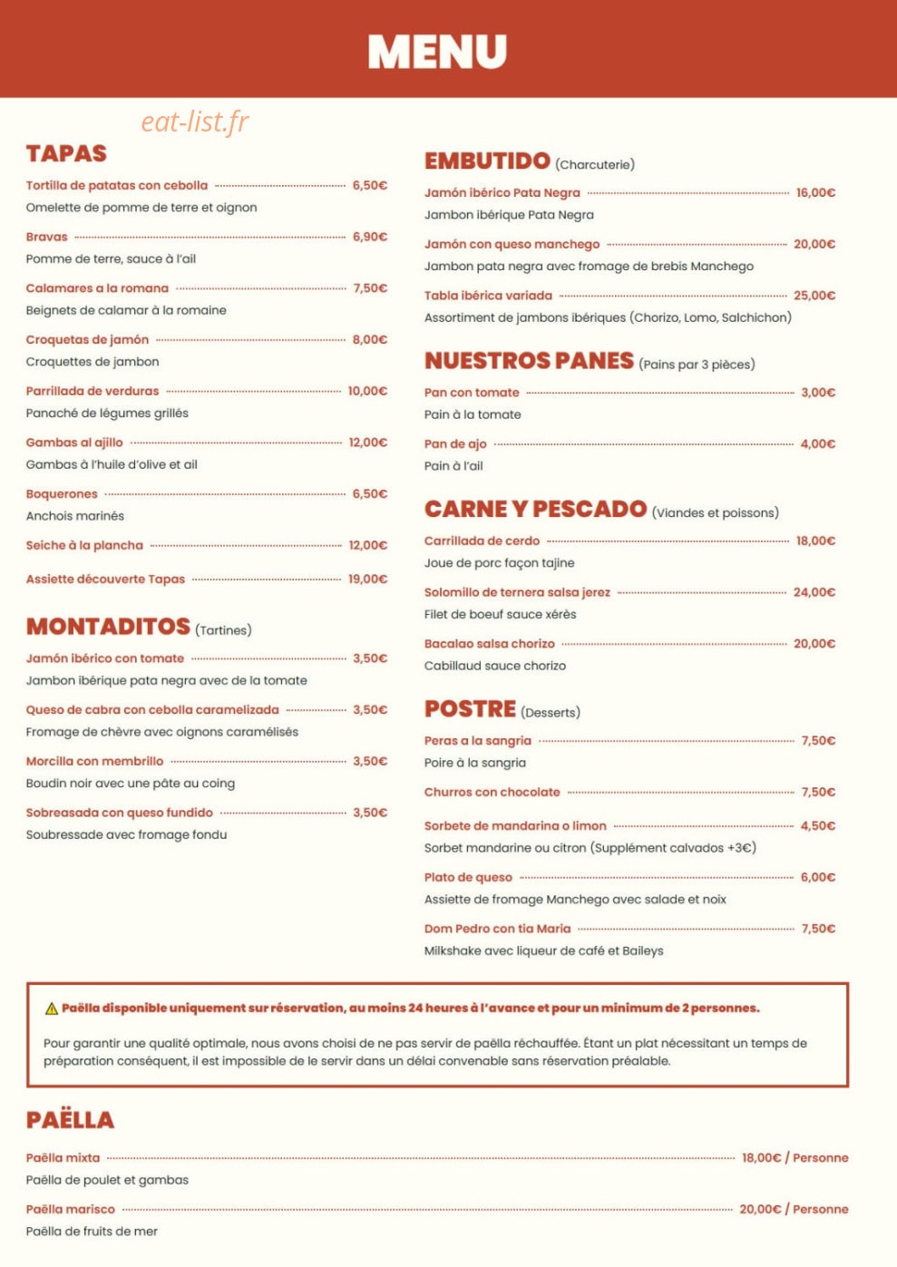 Toro Loco — carte page 1