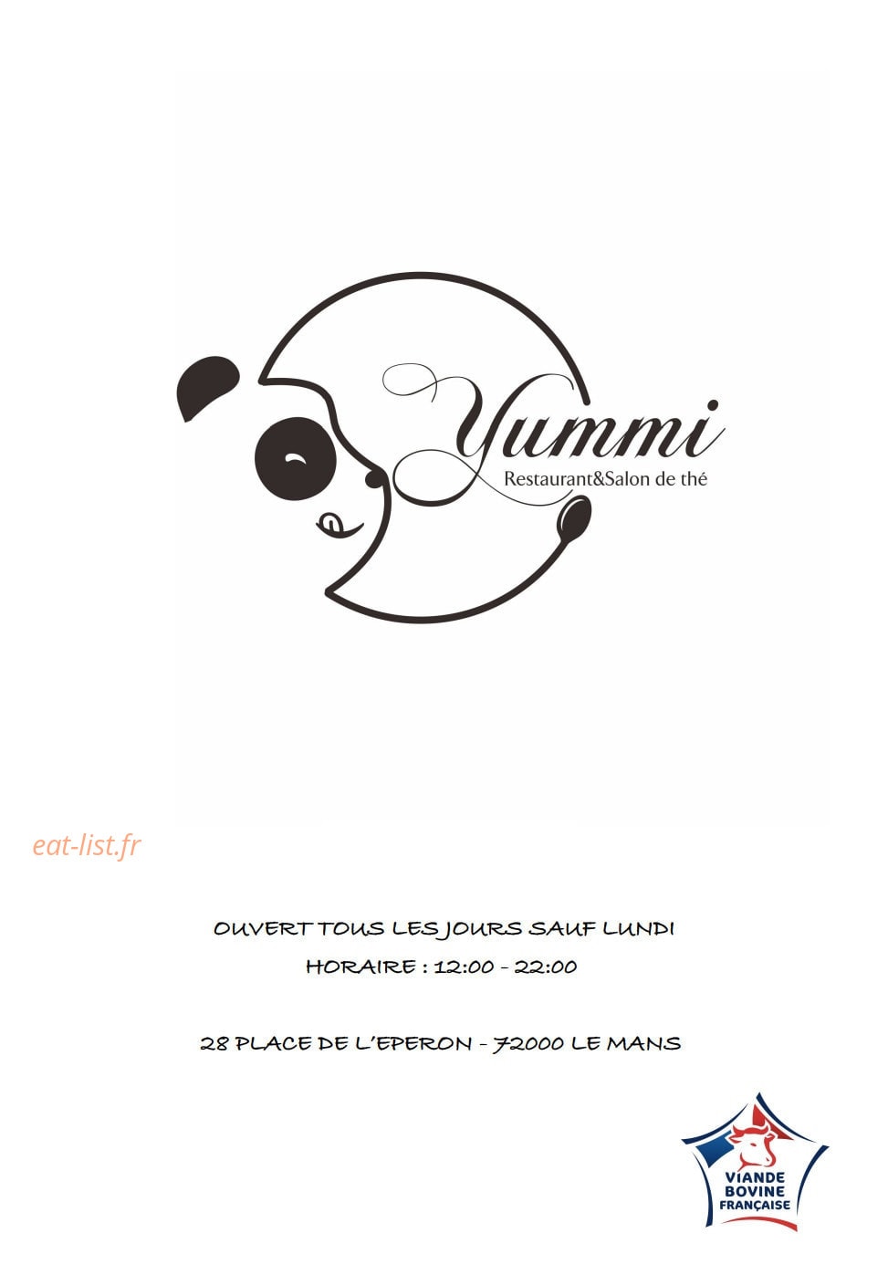Yummi — carte page 1