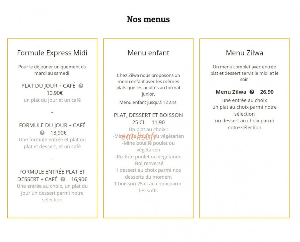 Zilwa — carte page 3