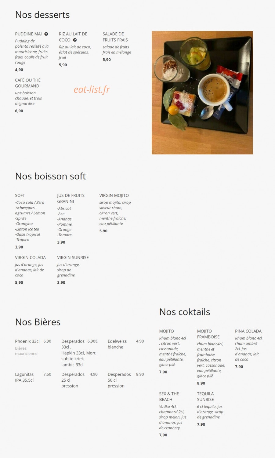 Zilwa — carte page 2