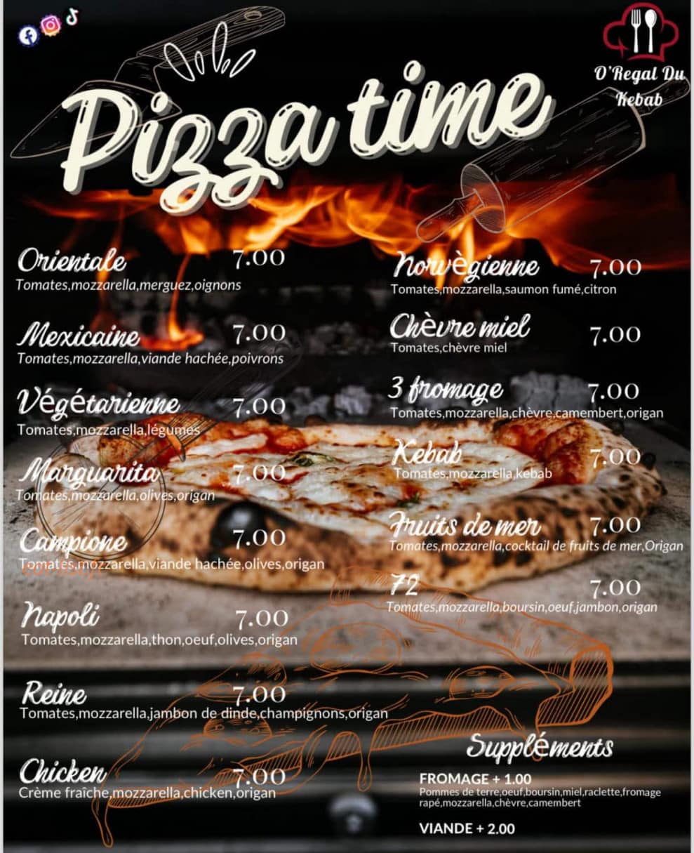 O’regal du kebab — carte page 7