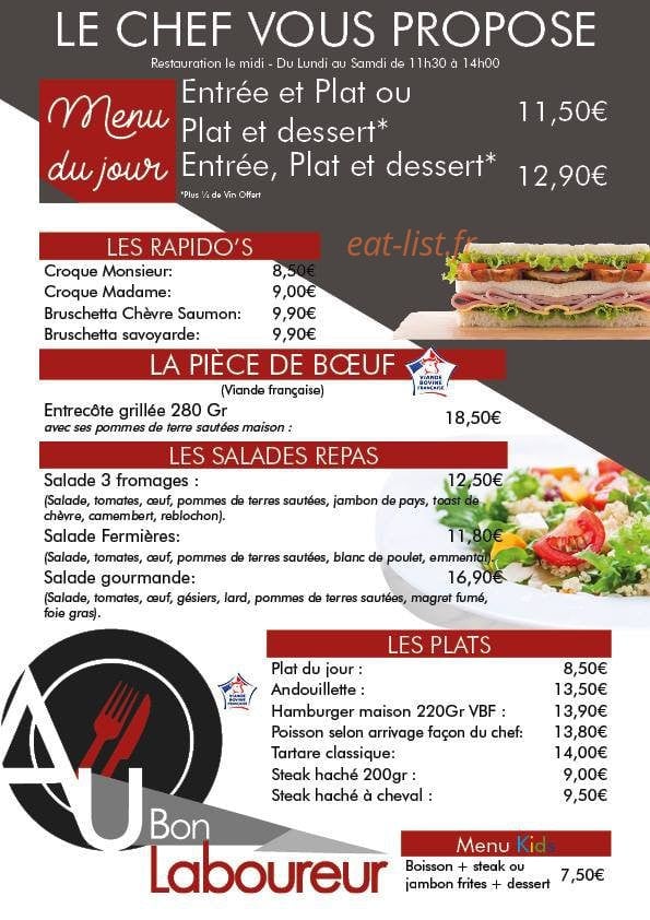 Au bon Laboureur — carte page 1
