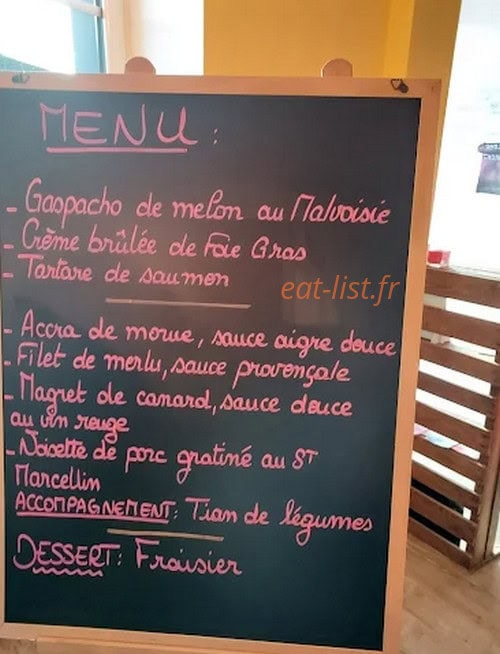 Bistrot Poitevin — carte page 1