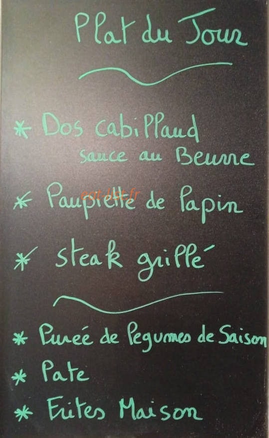 La Croix Blanche — carte page 1