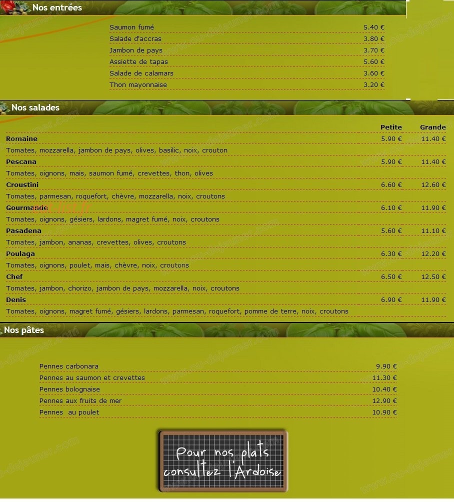 L'imprévu — carte page 2