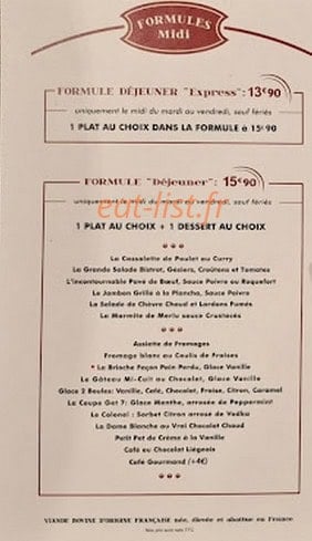 La Baraque — carte page 1