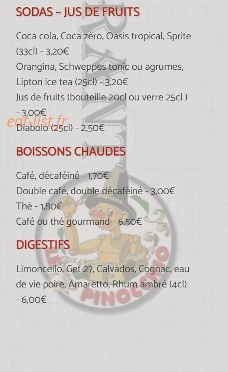 Le Pinocchio — carte page 10