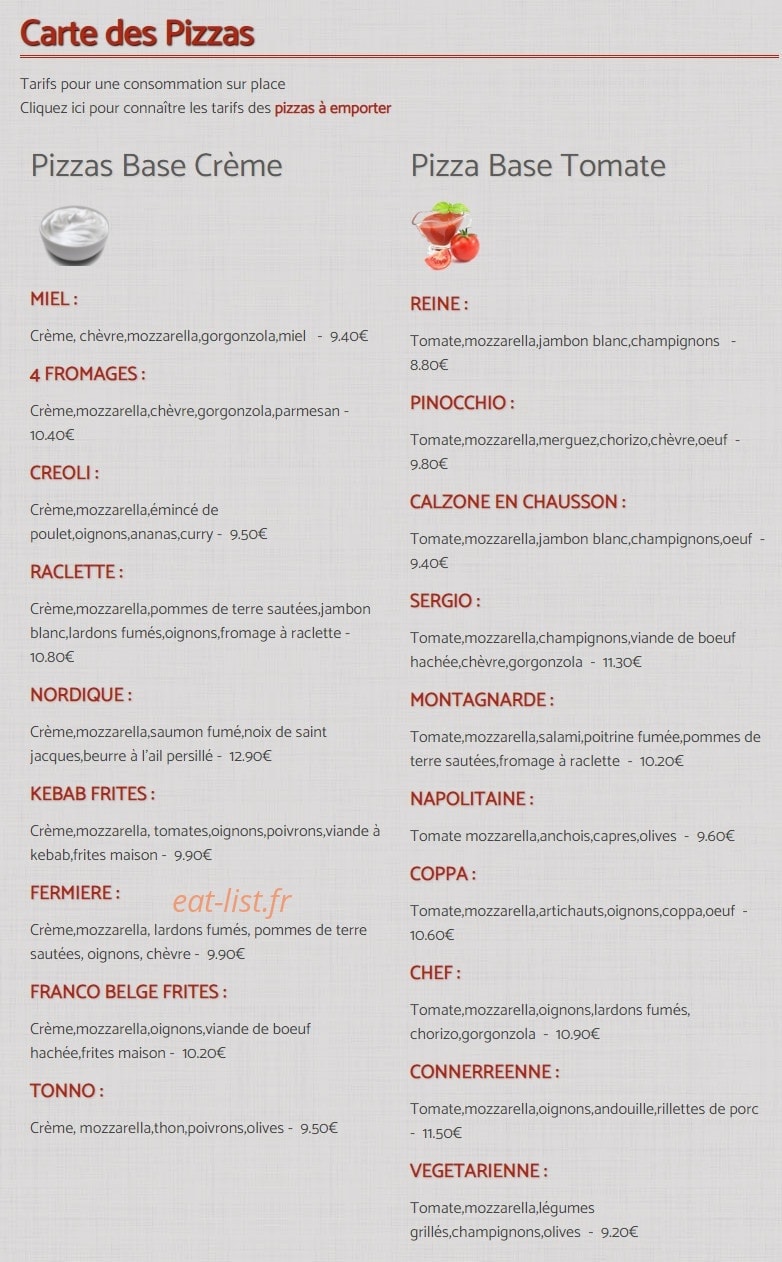 Le Pinocchio — carte page 1