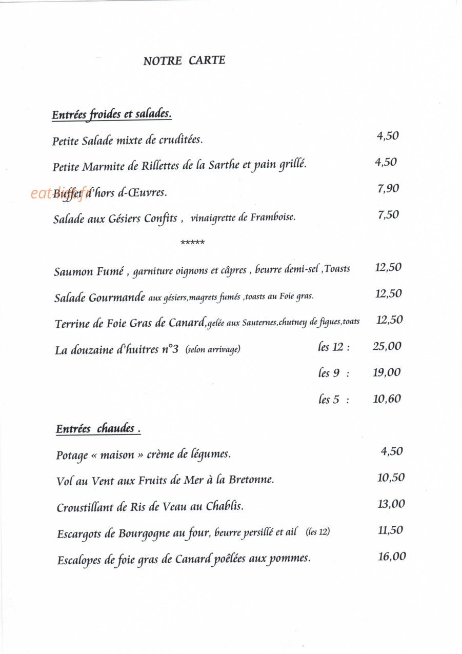 La Cane — carte page 1