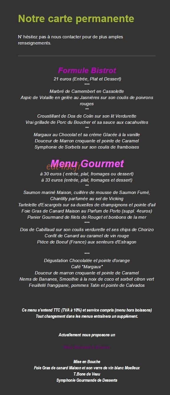 Le Panier Fleur — carte page 2