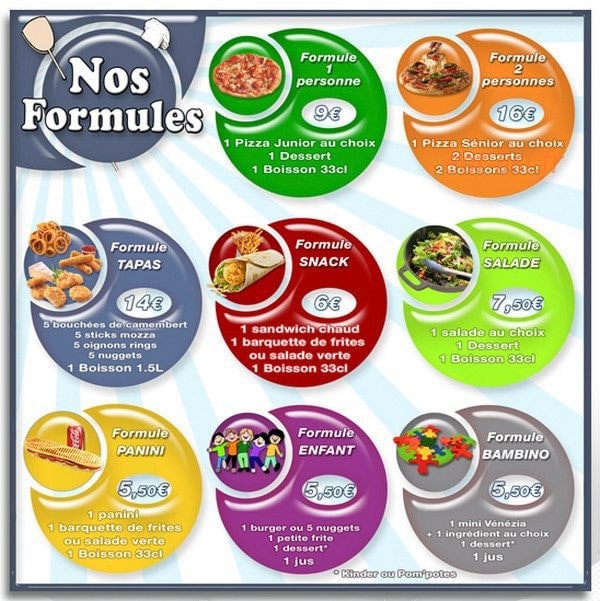 Saffa Pizza — carte page 7