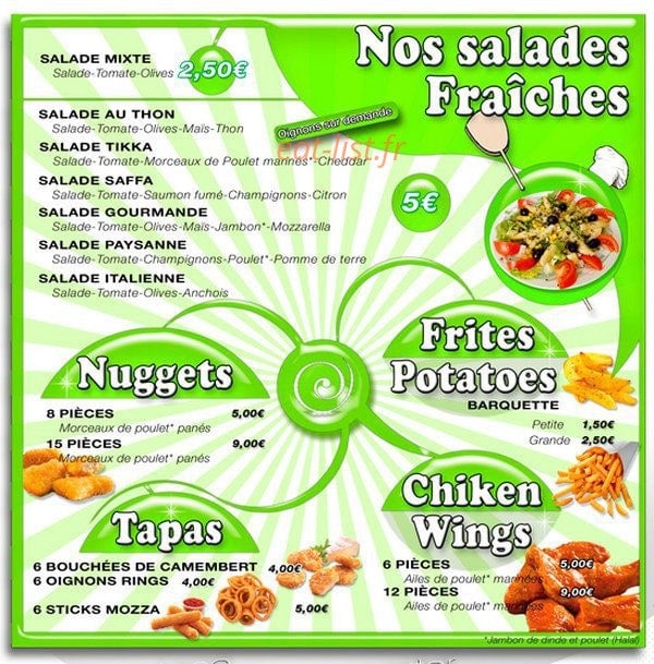 Saffa Pizza — carte page 5