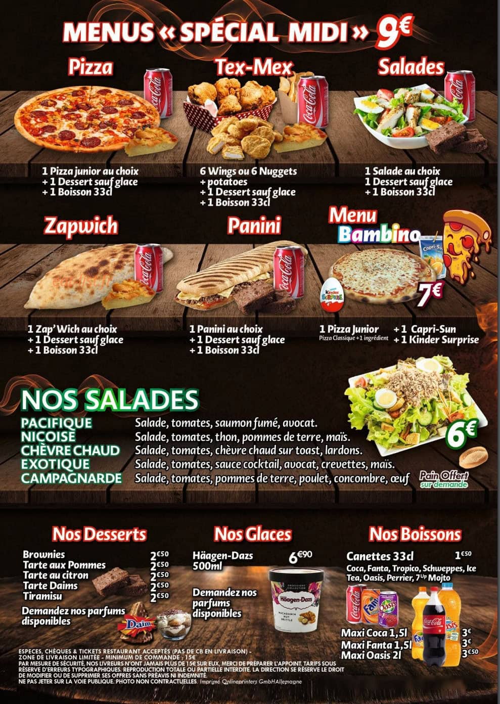 Di Napoli Pizza — carte page 4