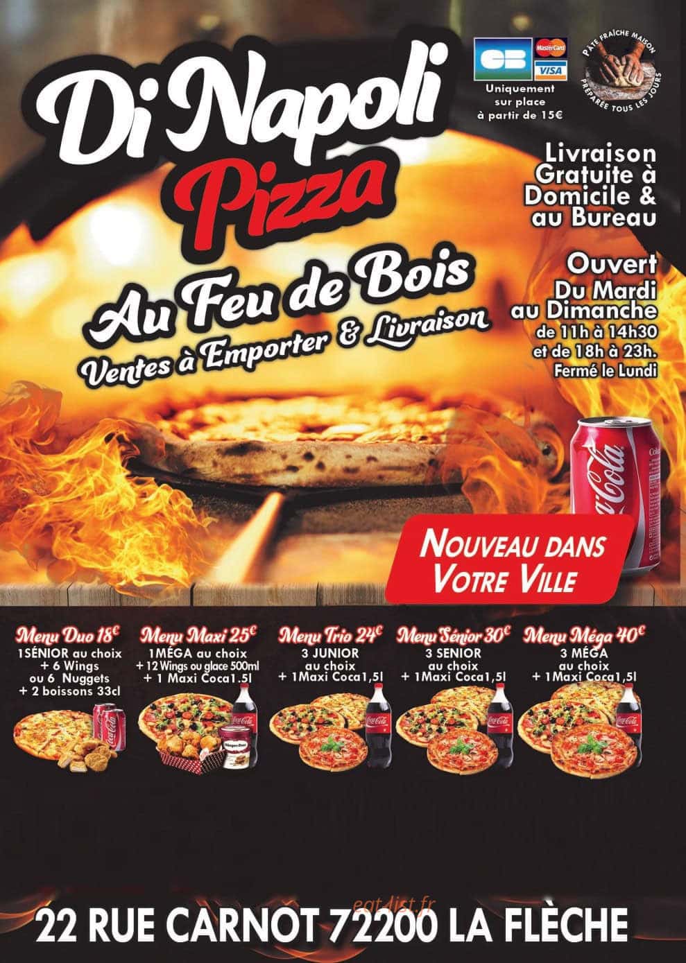 Di Napoli Pizza — carte page 1