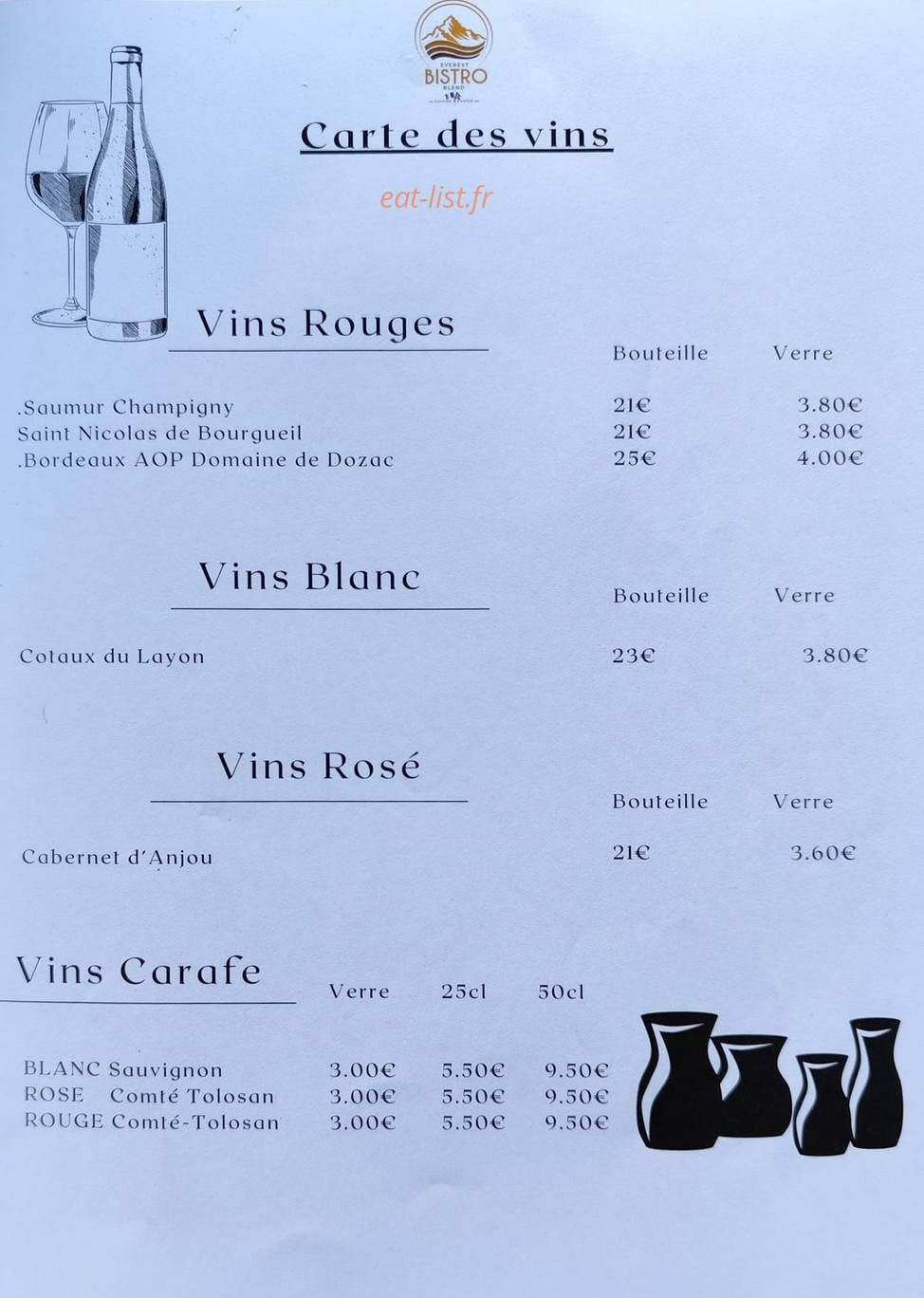 Everest Bistro Blend — carte page 5