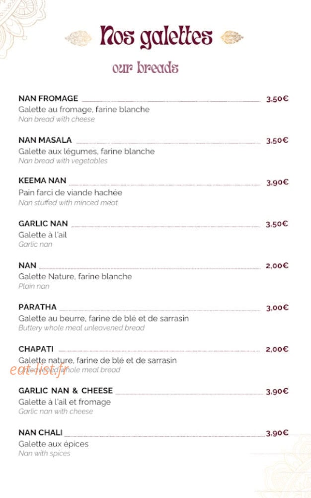 Le comptoir de l'Inde la flèche — carte page 4