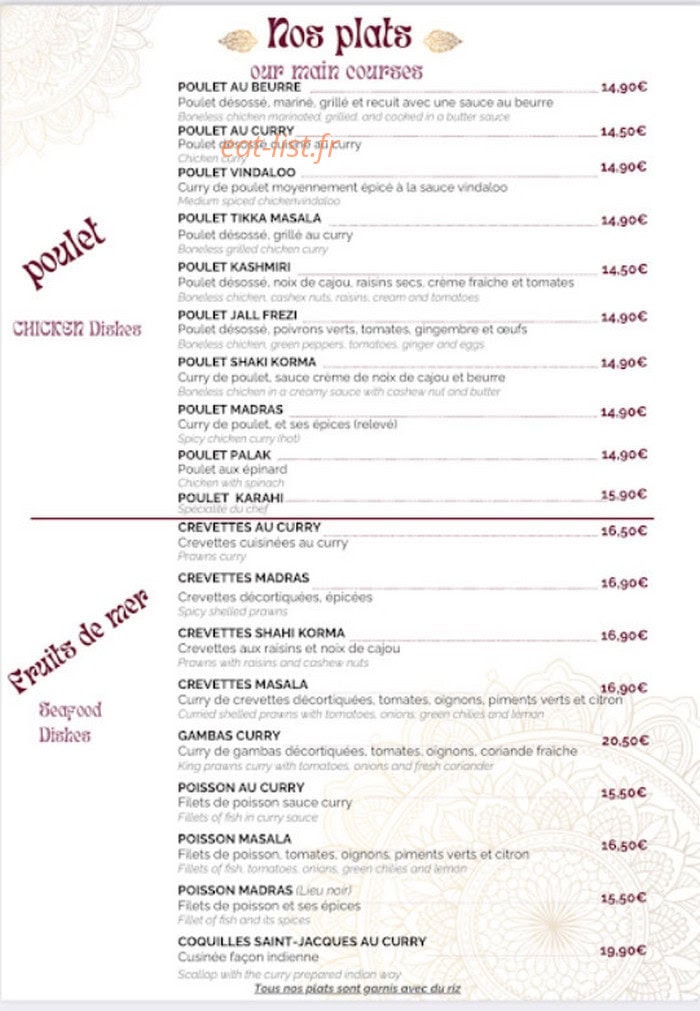Le comptoir de l'Inde la flèche — carte page 2