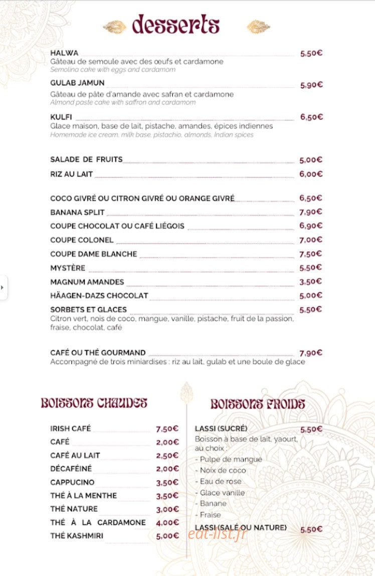 Le comptoir de l'Inde la flèche — carte page 6