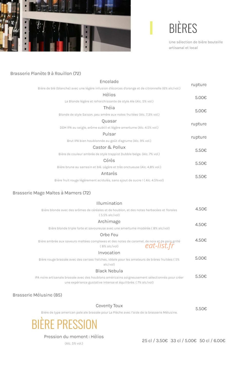 Les Elixirs — carte page 3