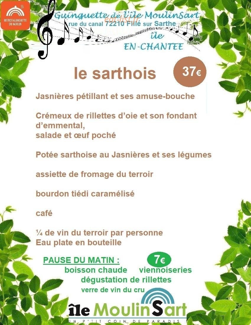 Bistrot du Moulin — carte page 3
