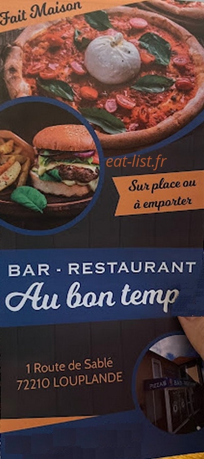 Au bon temps — carte page 1