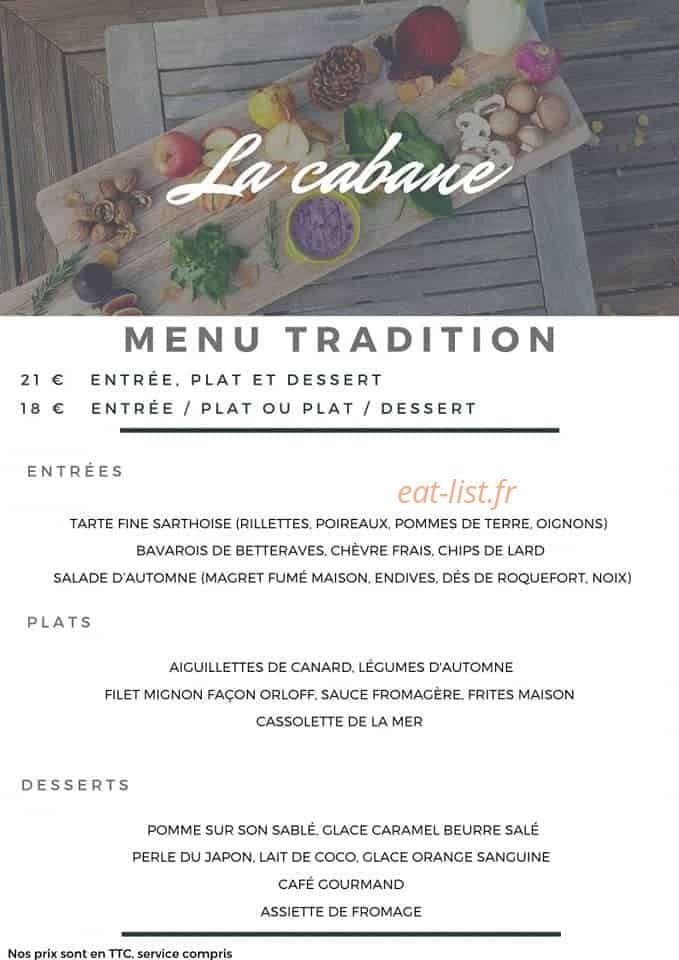 La Cabane — carte page 4