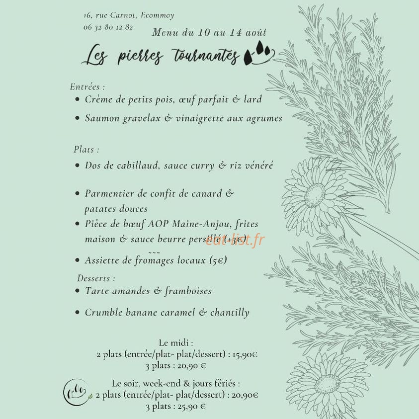 Les pierres tournantes — carte page 3