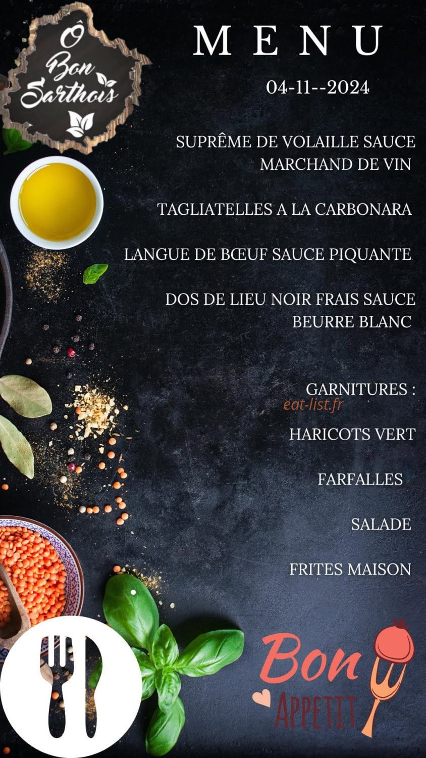 O bon sarthois — carte page 1