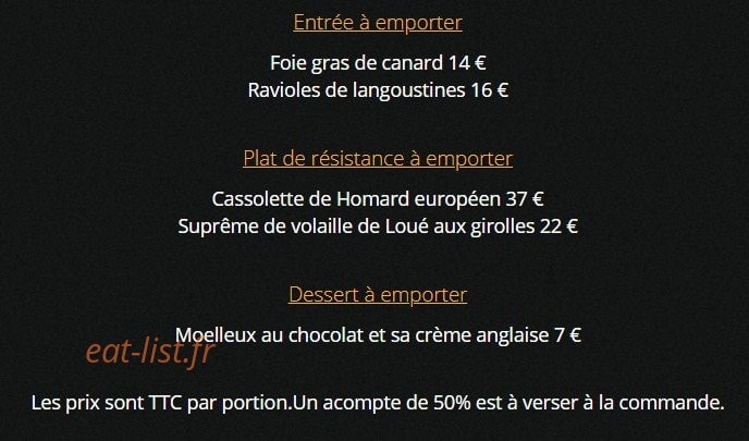 Auberge des Matfeux — carte page 6