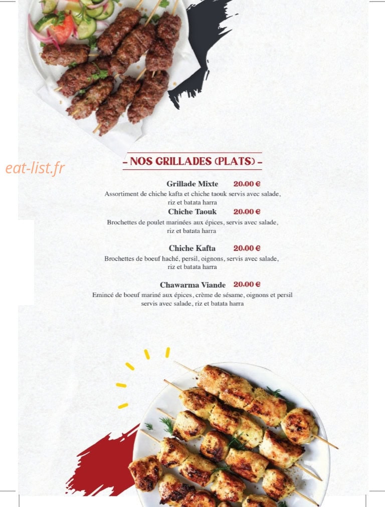 Le Libanais — carte page 2