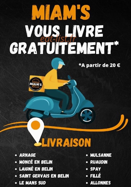 Miam's — carte page 1