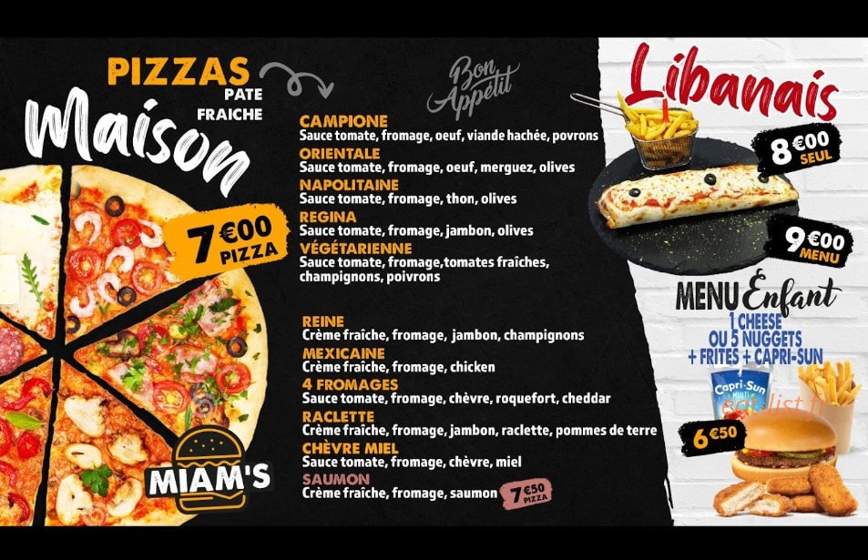 Miam's — carte page 4