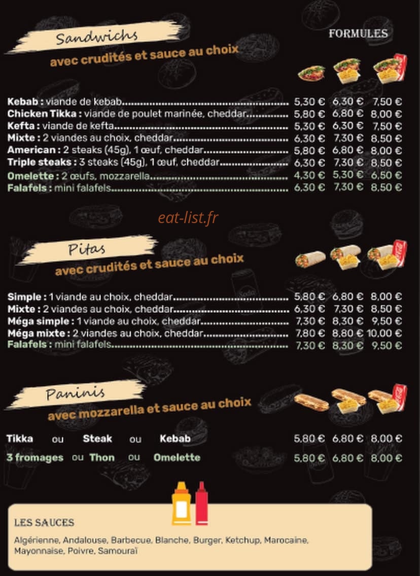 Pita Kebab Arnage — carte page 3