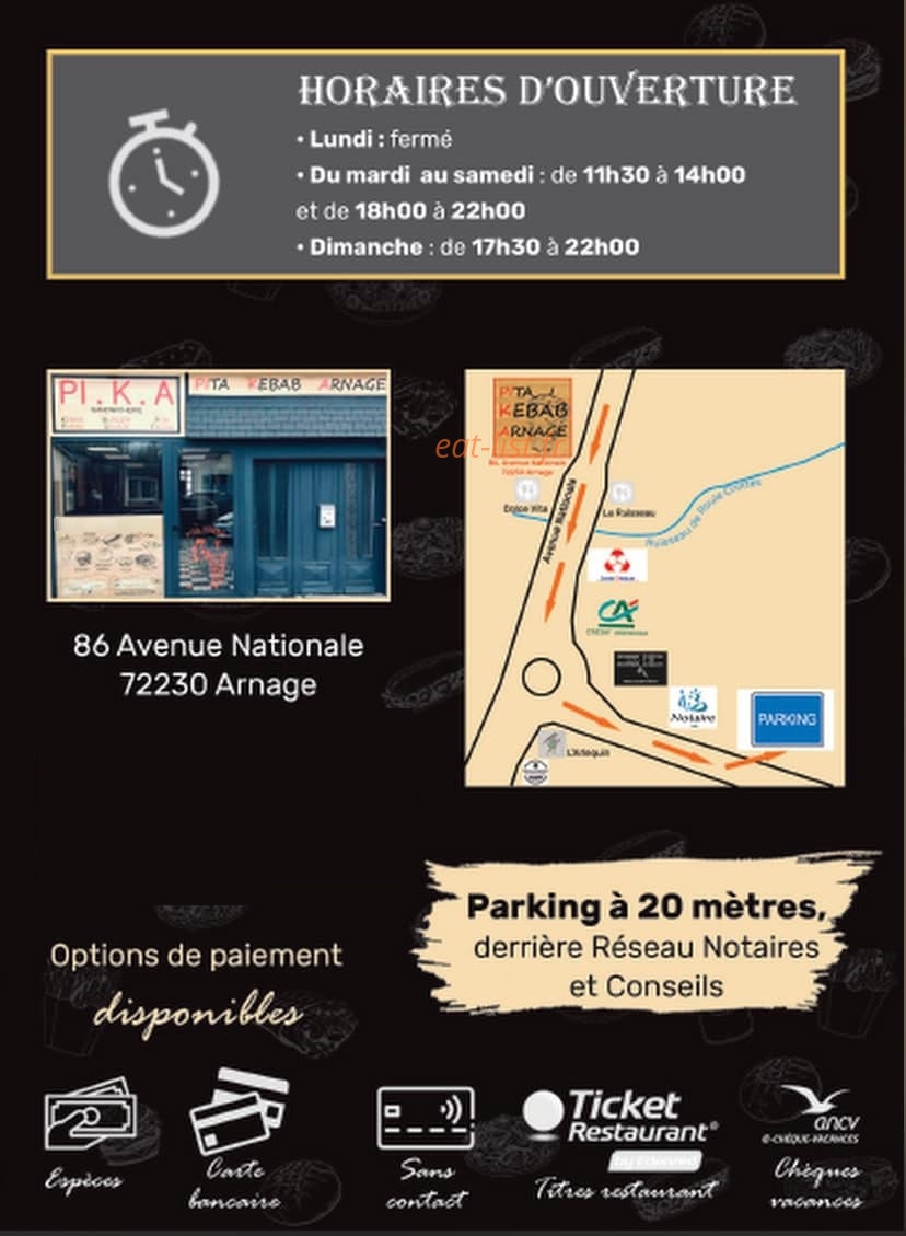 Pita Kebab Arnage — carte page 6