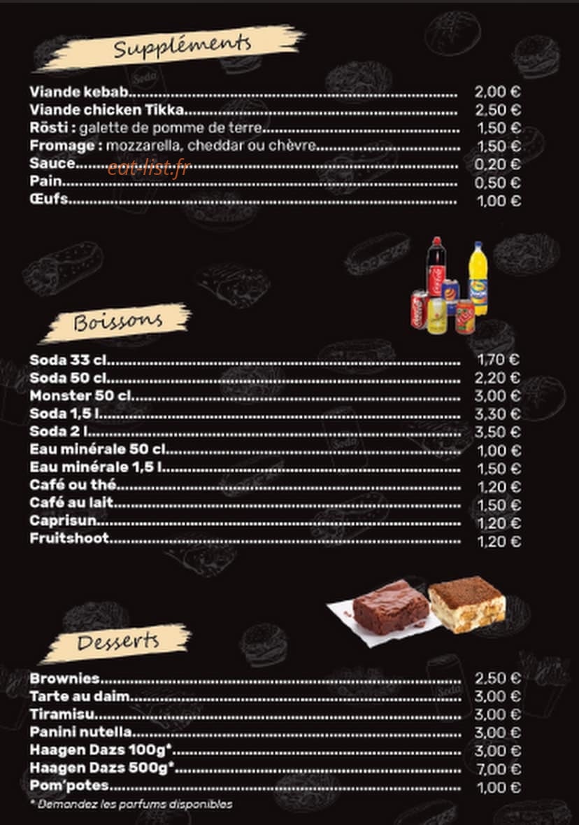 Pita Kebab Arnage — carte page 4